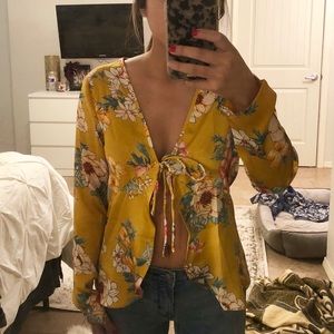NWT Nasty Gal Satin Top